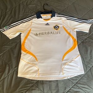 2007 David Beckham LA Galaxy home jersey. Size L
